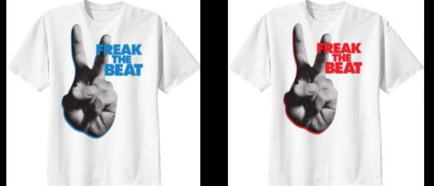 Freak The Beat shirt red and blue